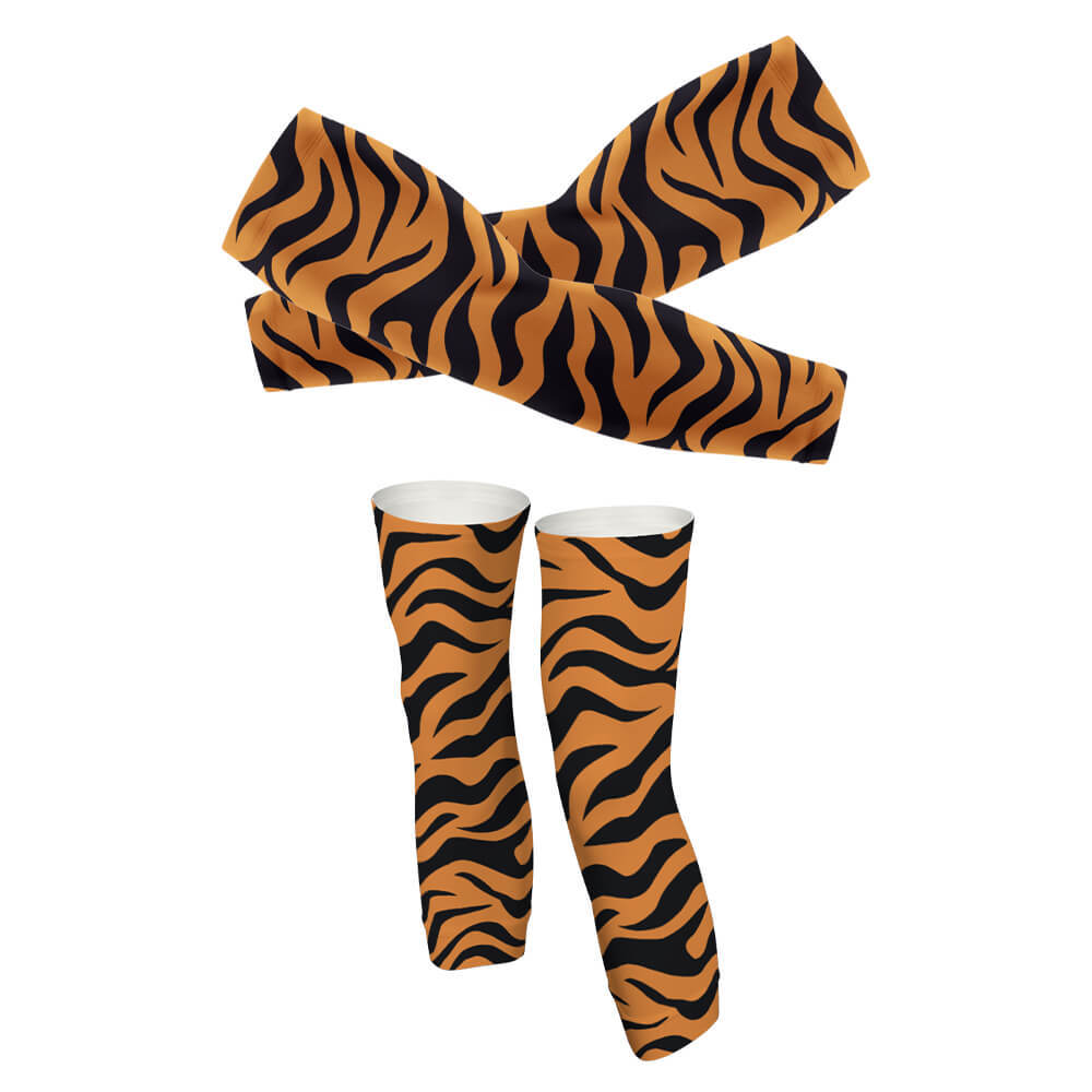 Tiger - Arm And Leg Sleeves-S-Global Cycling Gear