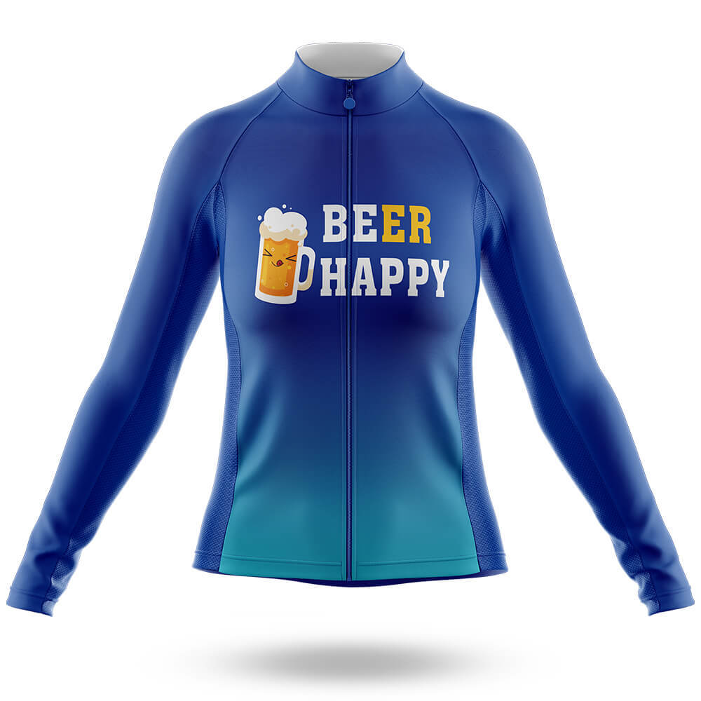 Beer Happy - Women's Cycling Kit-Long Sleeve Jersey-Global Cycling Gear