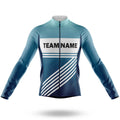 Custom Team Name S3 Blue - Men's Cycling Kit-Long Sleeve Jersey-Global Cycling Gear