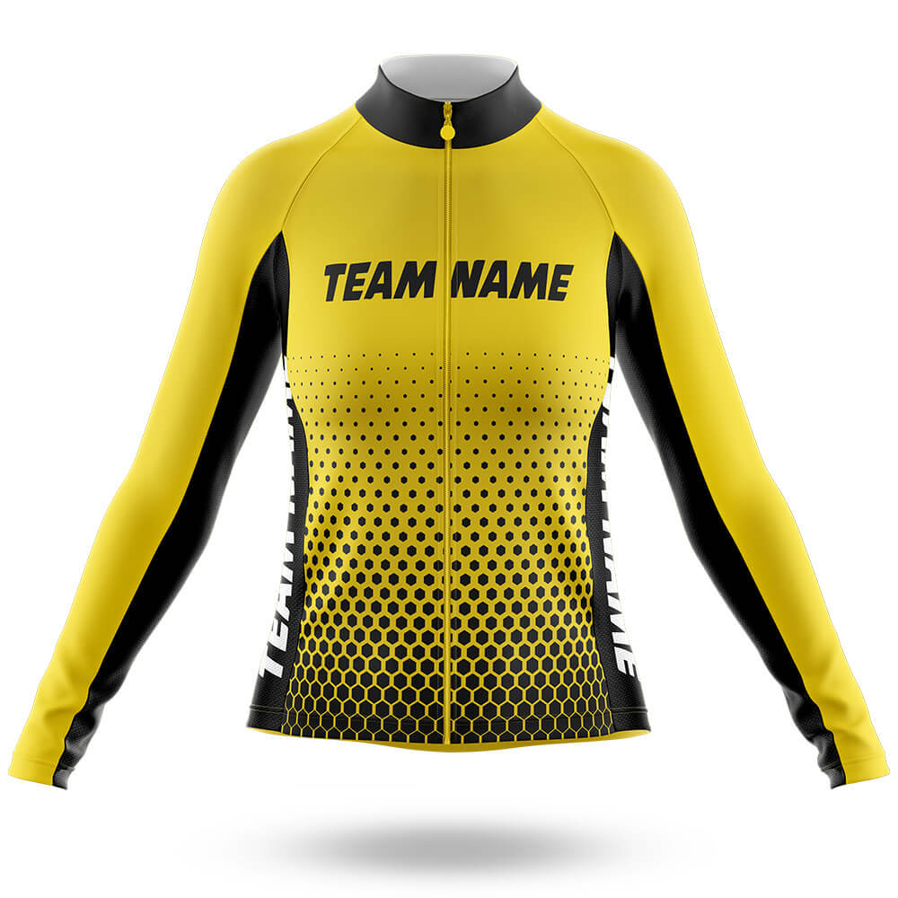 Custom Team Name M10 - Women's Cycling Kit-Long Sleeve Jersey-Global Cycling Gear