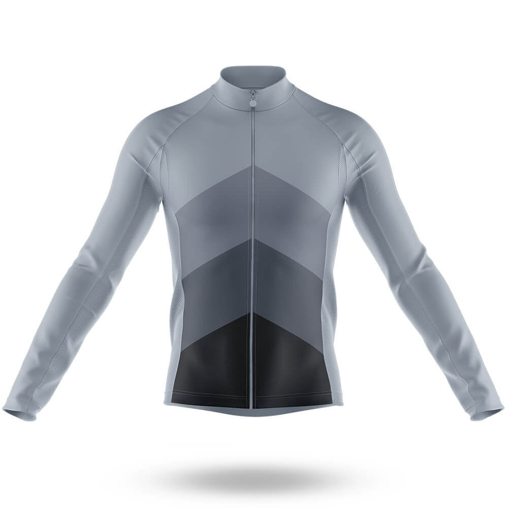 Classic Gradient - Grey - Men's Cycling Kit-Long Sleeve Jersey-Global Cycling Gear