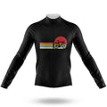 Retro Bicycle - Men's Cycling Kit-Long Sleeve Jersey-Global Cycling Gear