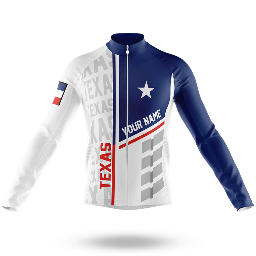 Customized Texas - Men's Cycling Kit-Long Sleeve Jersey-Global Cycling Gear
