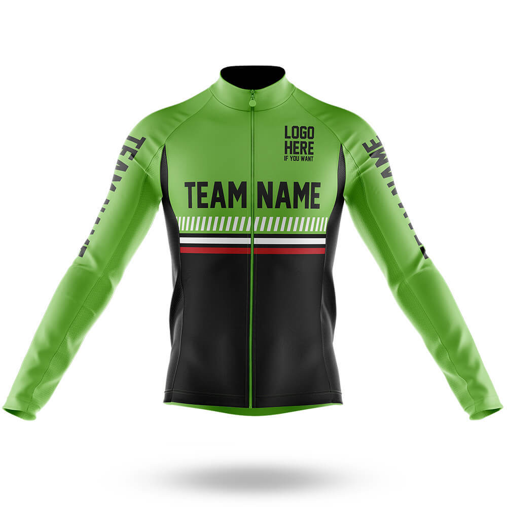 Custom Team Name M1 - Men's Cycling Kit-Long Sleeve Jersey-Global Cycling Gear