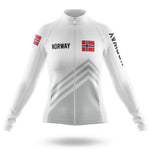 Norway S5 White - Women - Cycling Kit-Long Sleeve Jersey-Global Cycling Gear