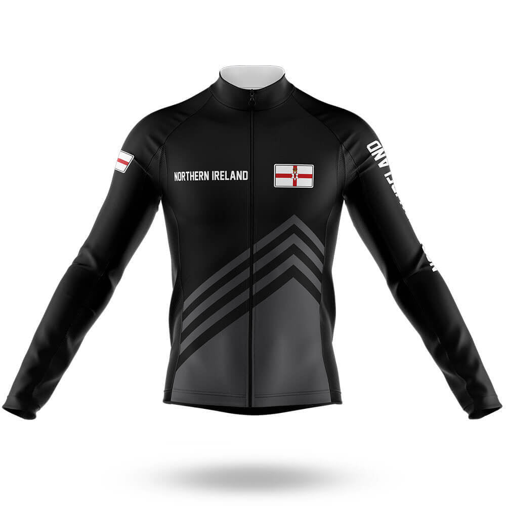 Northern Ireland S5 Black - Men's Cycling Kit-Long Sleeve Jersey-Global Cycling Gear