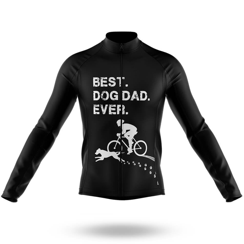 Best Dog Dad - Men's Cycling Kit-Long Sleeve Jersey-Global Cycling Gear