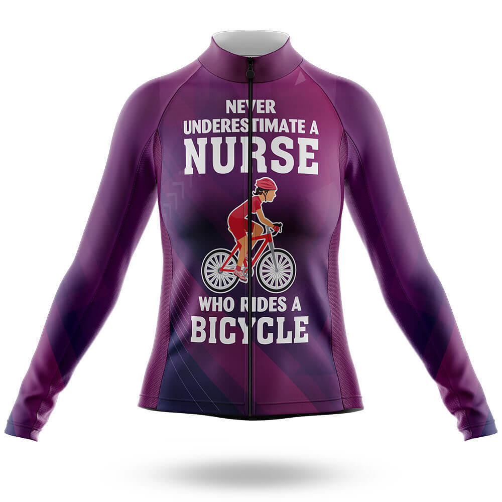 Cycling Nurse V5 - Women's Cycling Kit-Long Sleeve Jersey-Global Cycling Gear