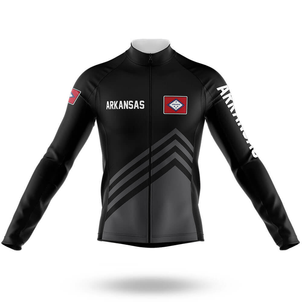 Arkansas S4 Black - Men's Cycling Kit-Long Sleeve Jersey-Global Cycling Gear