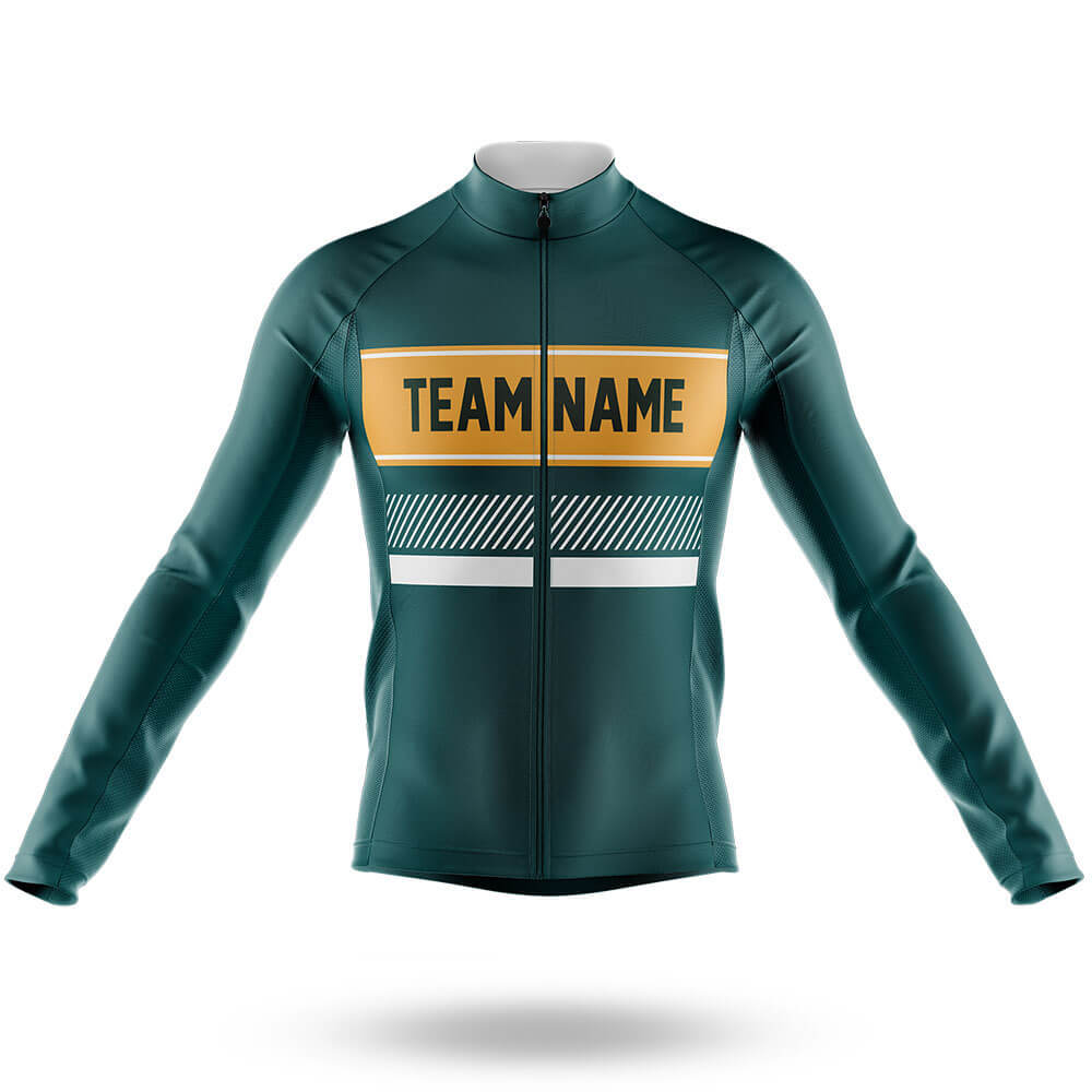 Custom Team Name S10 - Men's Cycling Kit-Long Sleeve Jersey-Global Cycling Gear