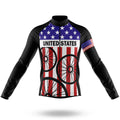 USA Wheels - Men's Cycling Kit-Long Sleeve Jersey-Global Cycling Gear