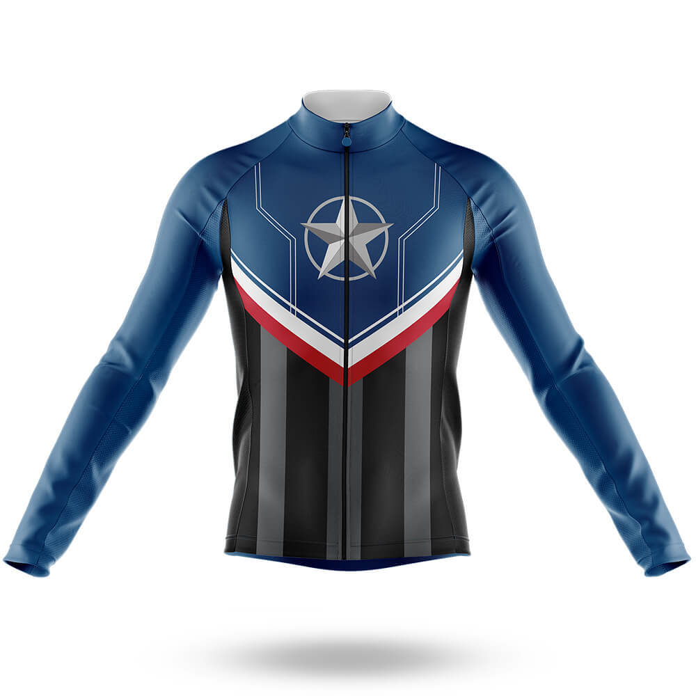 American V2 - Men's Cycling Kit-Long Sleeve Jersey-Global Cycling Gear