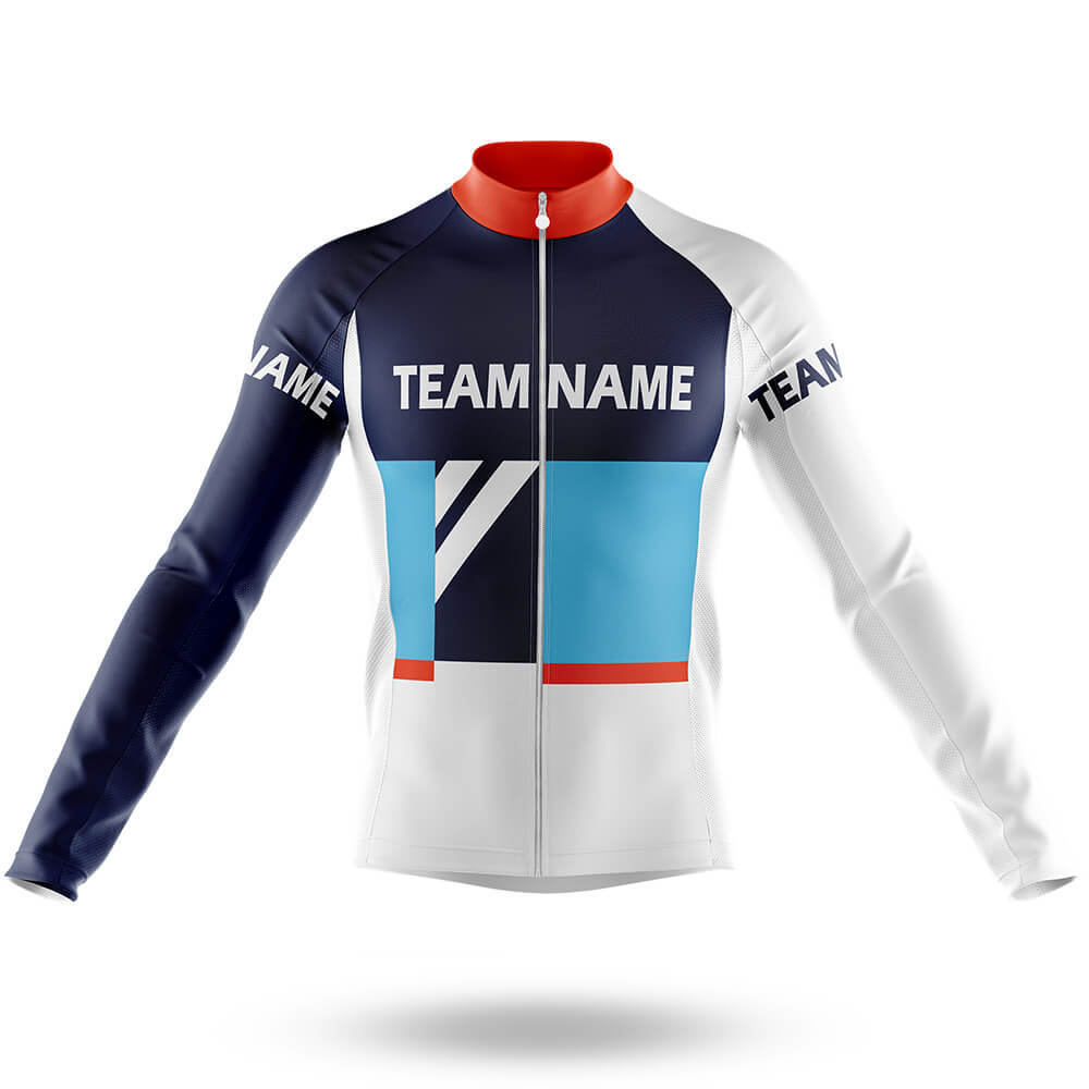 Custom Team Name M33 - Men's Cycling Kit-Long Sleeve Jersey-Global Cycling Gear