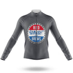 Red White and Brew - Men's Cycling Kit-Long Sleeve Jersey-Global Cycling Gear