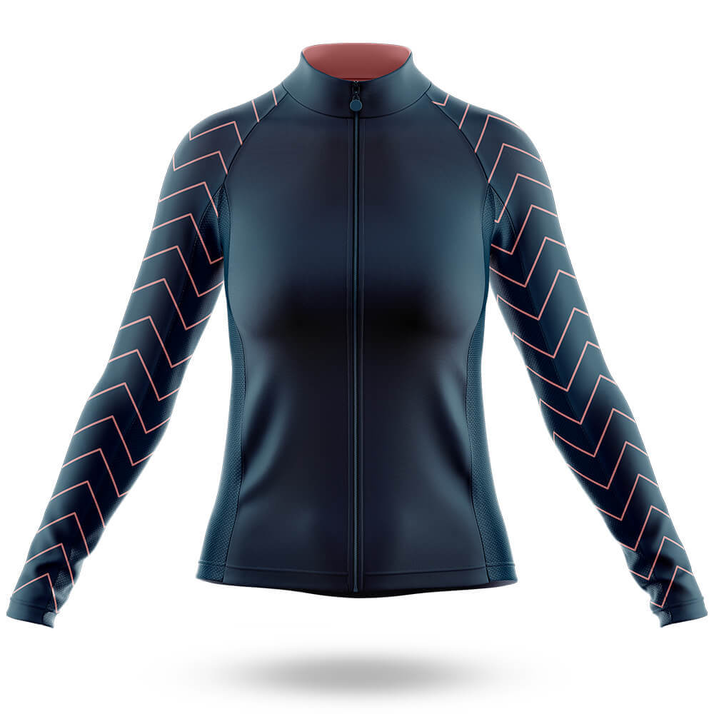 Stripe Sleeves - Women's Cycling Kit-Long Sleeve Jersey-Global Cycling Gear