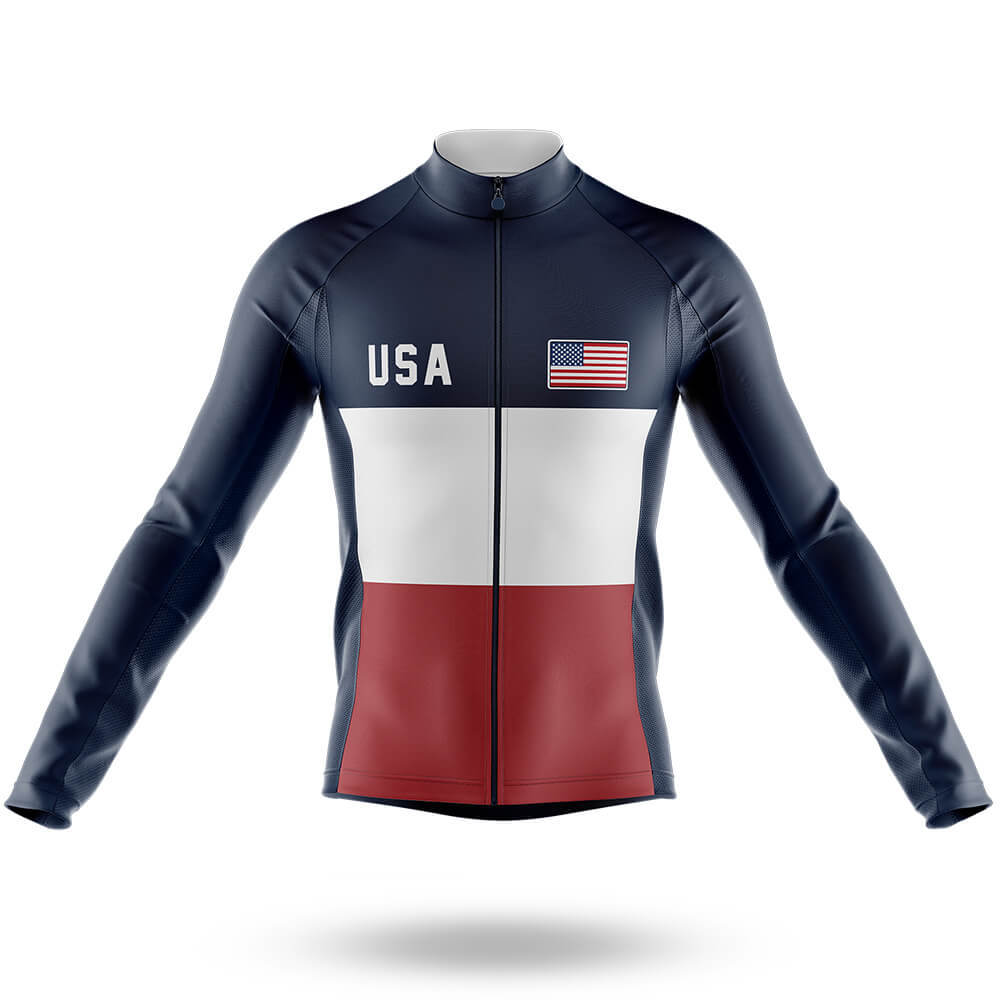 USA S29 - Men's Cycling Kit-Long Sleeve Jersey-Global Cycling Gear