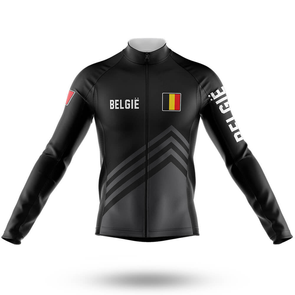 België S5 Black - Men's Cycling Kit-Long Sleeve Jersey-Global Cycling Gear