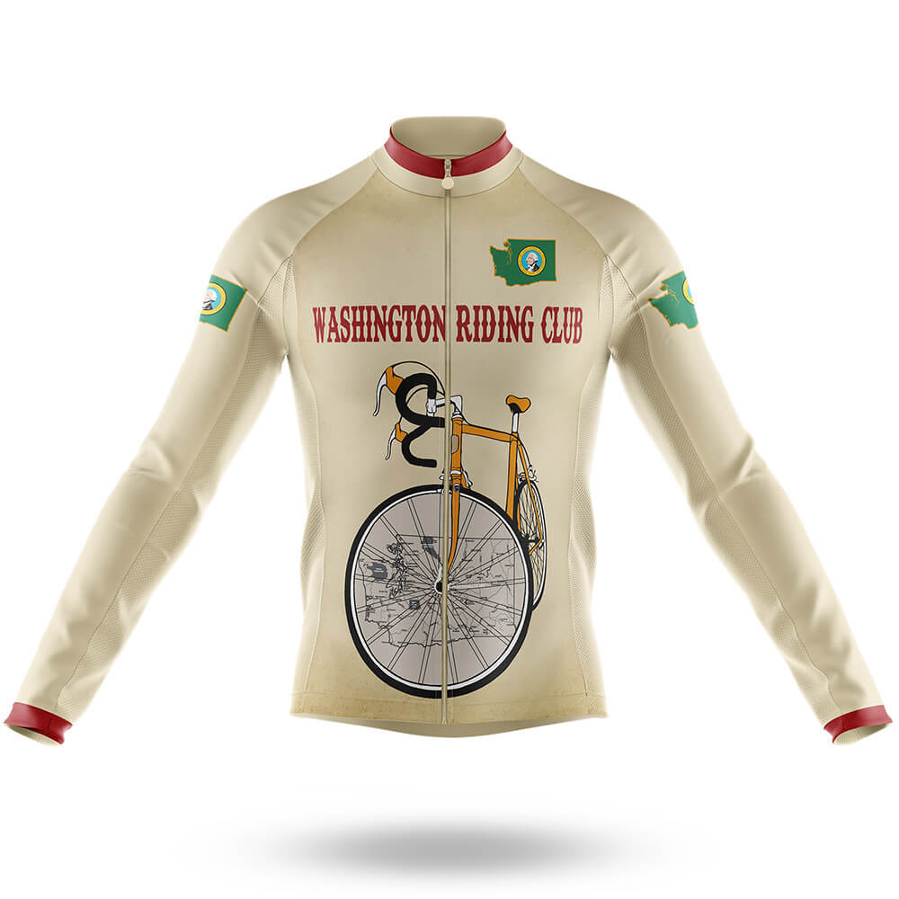 Washington Riding Club - Men's Cycling Kit-Long Sleeve Jersey-Global Cycling Gear