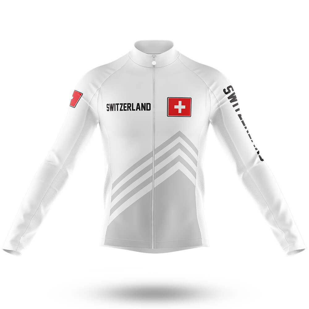Switzerland S5 - Men's Cycling Kit-Long Sleeve Jersey-Global Cycling Gear