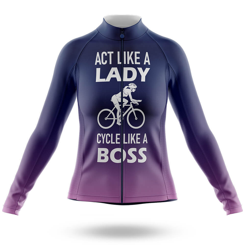 Lady V2 - Women's Cycling Kit-Long Sleeve Jersey-Global Cycling Gear