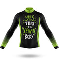 Vegan Fitness - Men's Cycling Kit-Long Sleeve Jersey-Global Cycling Gear