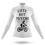 Cute But Psycho - Women's Cycling Kit-Long Sleeve Jersey-Global Cycling Gear