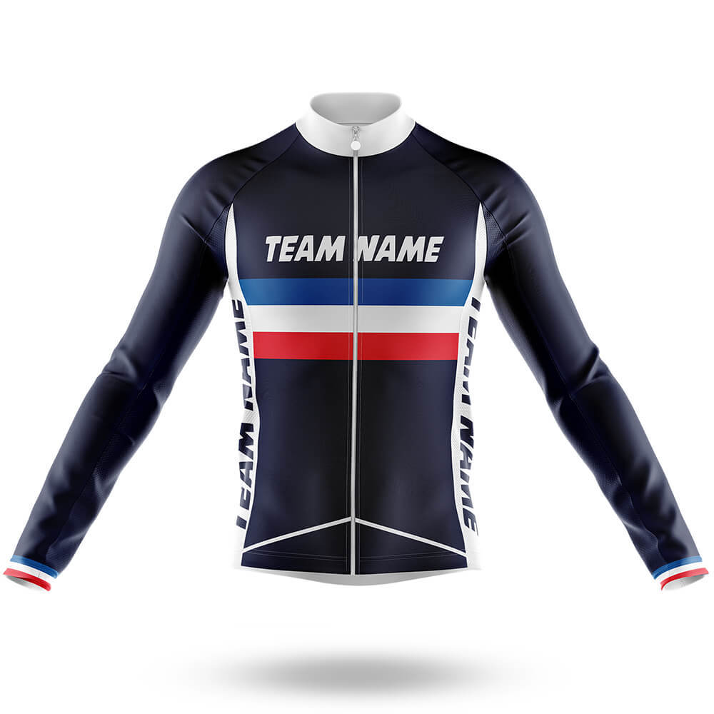 Custom Team Name M21 - Men's Cycling Kit-Long Sleeve Jersey-Global Cycling Gear