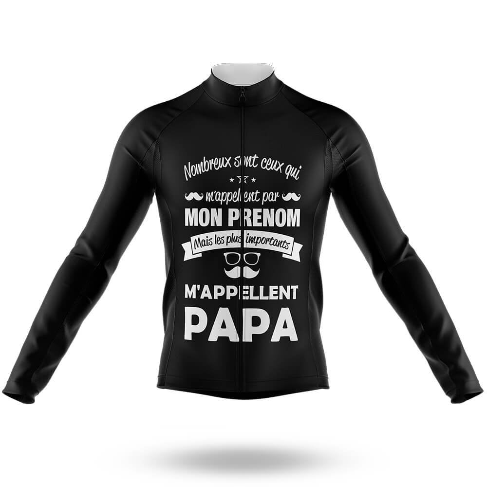 M'appellent Papa - Men's Cycling Kit-Long Sleeve Jersey-Global Cycling Gear