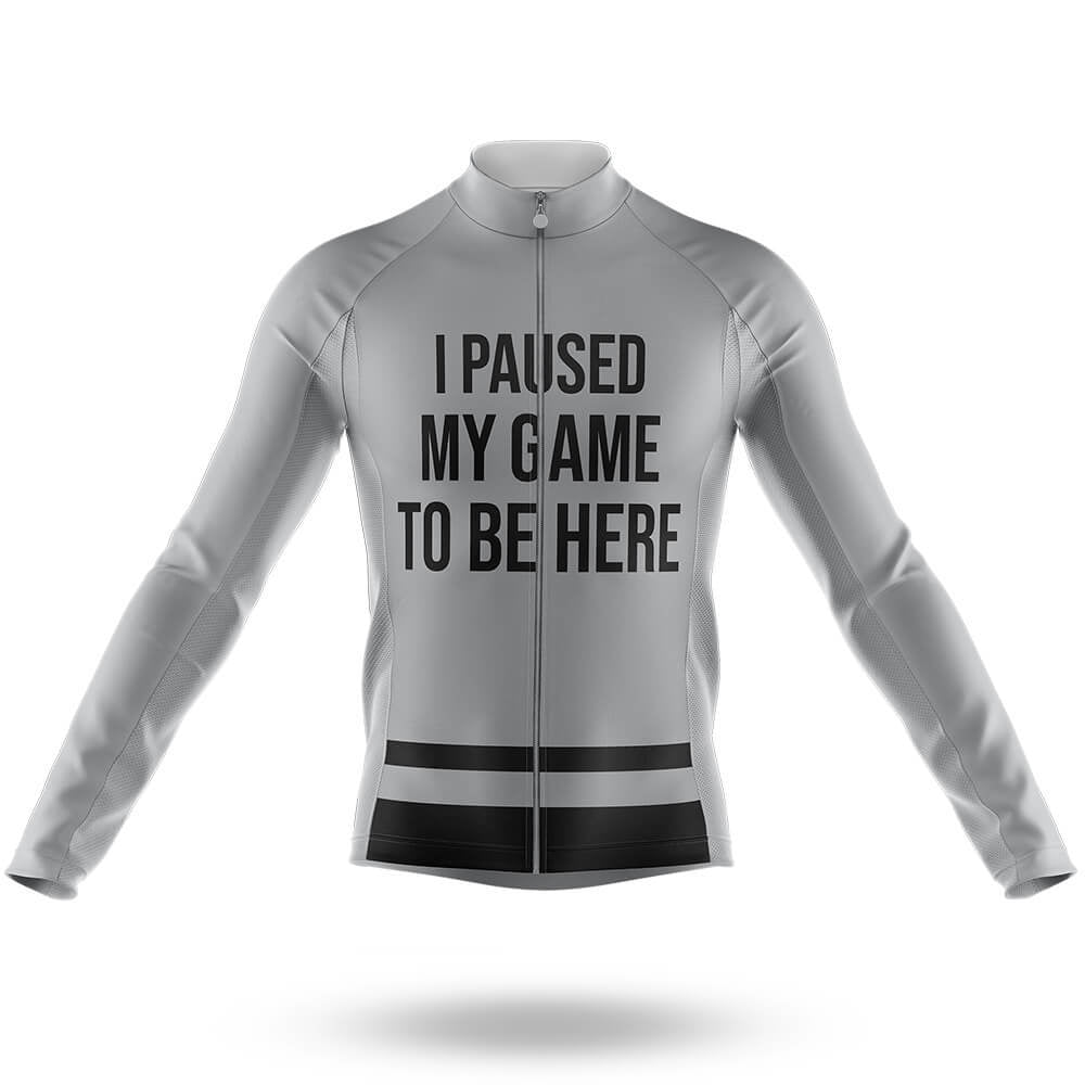 I Paused My Game - Men's Cycling Kit-Long Sleeve Jersey-Global Cycling Gear