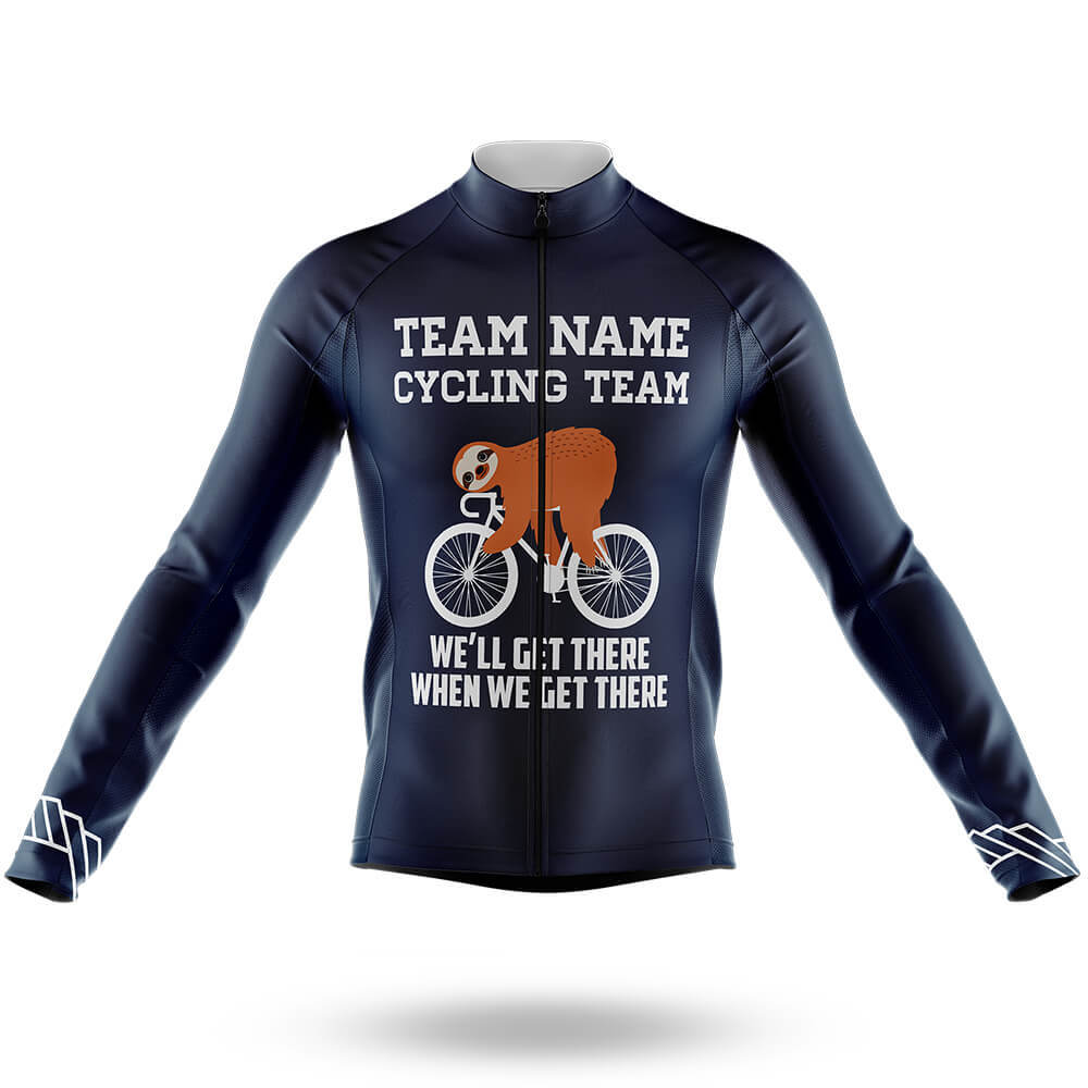 Custom Team Name G1 - Men's Cycling Kit-Long Sleeve Jersey-Global Cycling Gear
