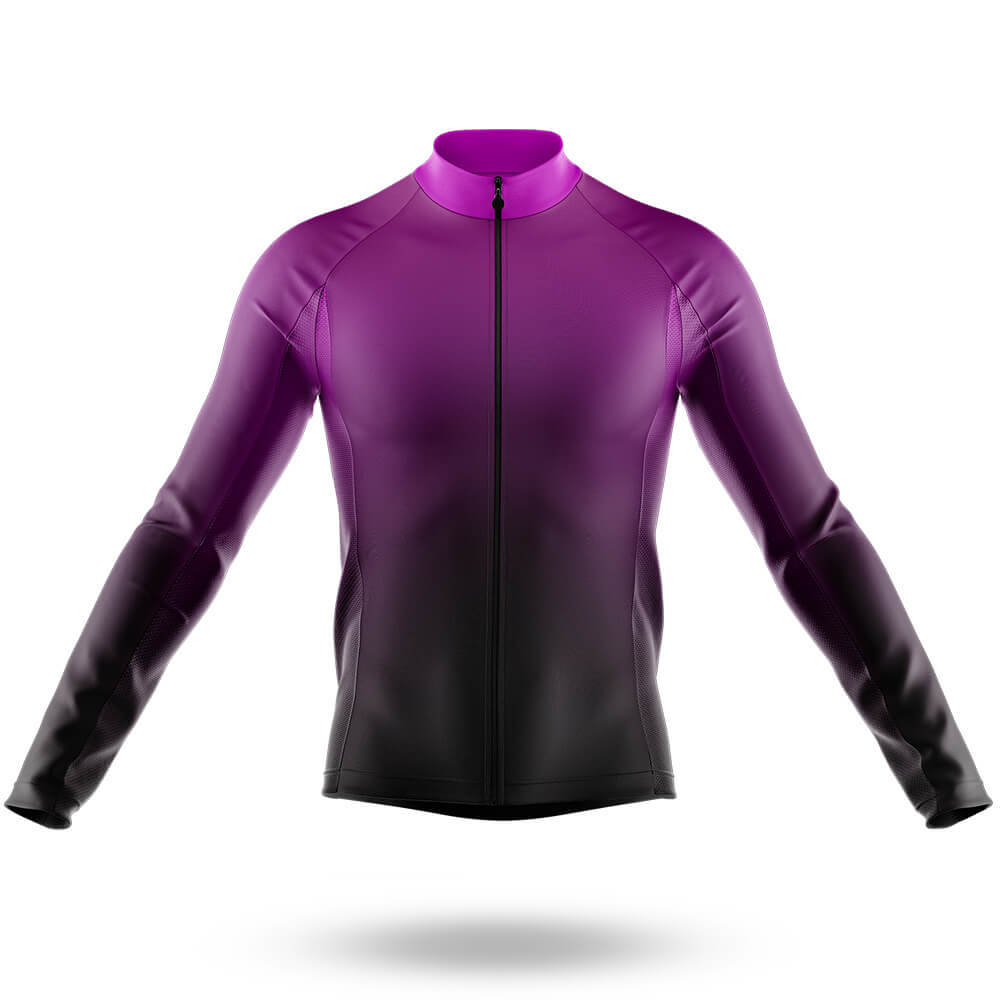 Violet Gradient - Men's Cycling Kit-Long Sleeve Jersey-Global Cycling Gear