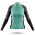 Mint Green - Women's Cycling Kit-Long Sleeve Jersey-Global Cycling Gear