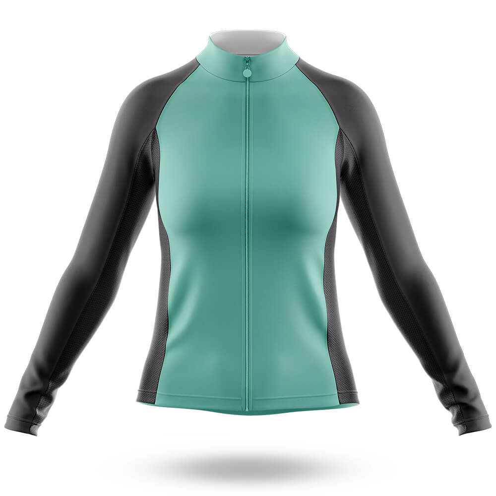 Mint Green - Women's Cycling Kit-Long Sleeve Jersey-Global Cycling Gear