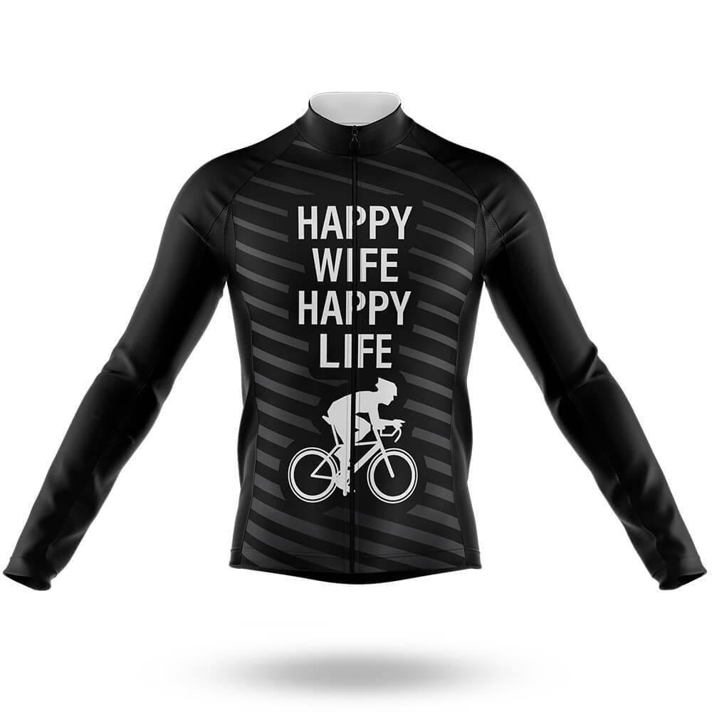 Happy Life - Men's Cycling Kit-Long Sleeve Jersey-Global Cycling Gear