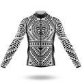 Polynesian Maori Tattoo - Men's Cycling Kit-Long Sleeve Jersey-Global Cycling Gear