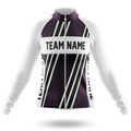 Custom Team Name M5 Dark Purple - Women's Cycling Kit-Long Sleeve Jersey-Global Cycling Gear