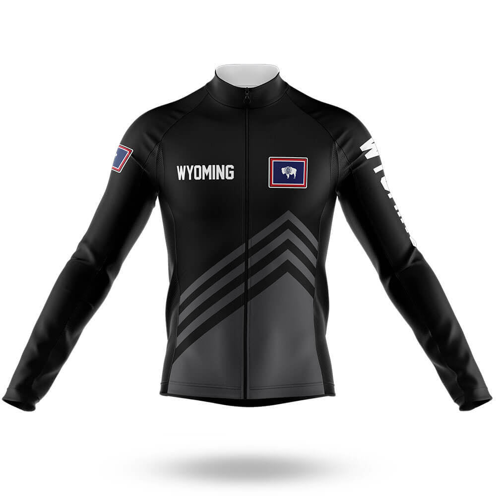 Wyoming S4 Black - Men's Cycling Kit-Long Sleeve Jersey-Global Cycling Gear