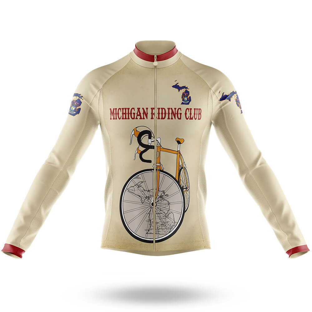 Michigan Riding Club - Men's Cycling Kit-Long Sleeve Jersey-Global Cycling Gear
