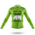 The Chubby Unicorn V6 - Green - Men's Cycling Kit-Long Sleeve Jersey-Global Cycling Gear