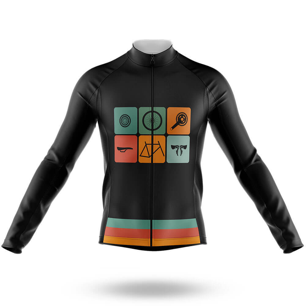 Bicycle Parts - Men's Cycling Kit-Long Sleeve Jersey-Global Cycling Gear