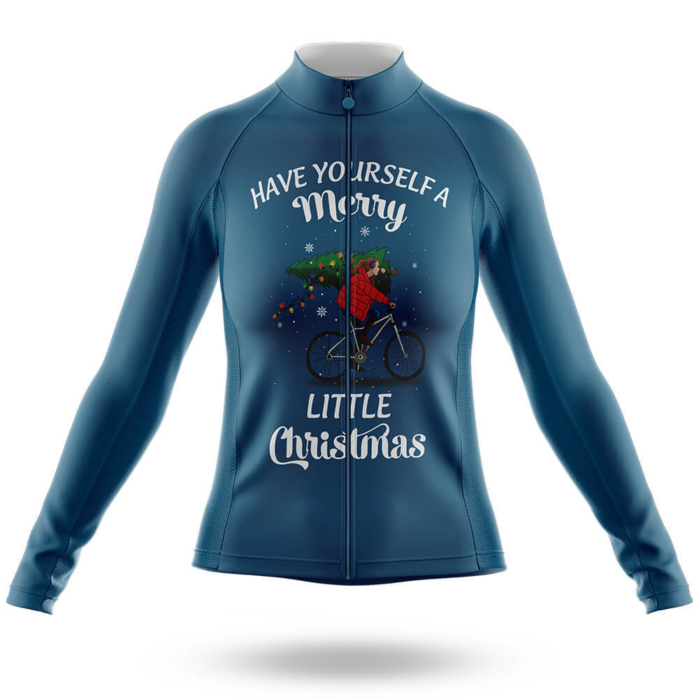 Merry Little Christmas - Women - Cycling Kit-Long Sleeve Jersey-Global Cycling Gear