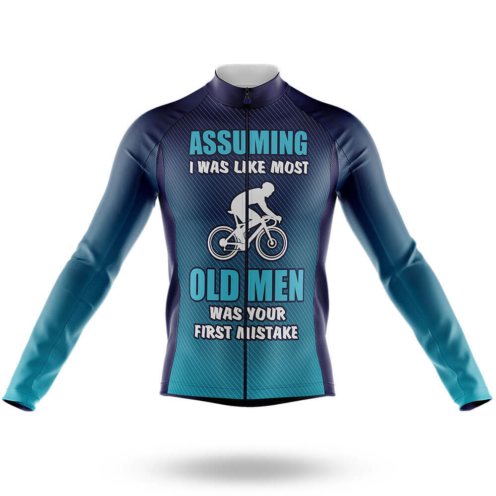 Cycling Old Man V4 - Men's Cycling Kit-Long Sleeve Jersey-Global Cycling Gear