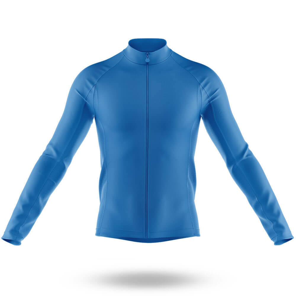 Blue - Men's Cycling Kit-Long Sleeve Jersey-Global Cycling Gear