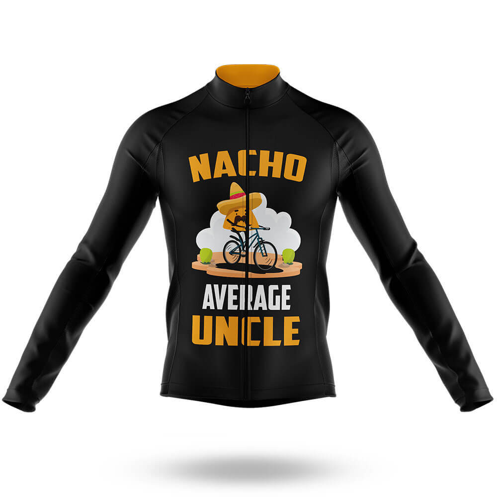Nacho Average Uncle - Men's Cycling Kit-Long Sleeve Jersey-Global Cycling Gear