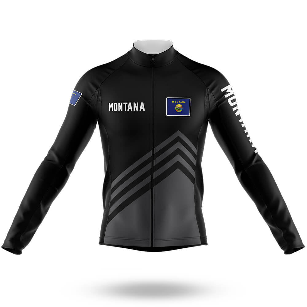 Montana S4 Black - Men's Cycling Kit-Long Sleeve Jersey-Global Cycling Gear