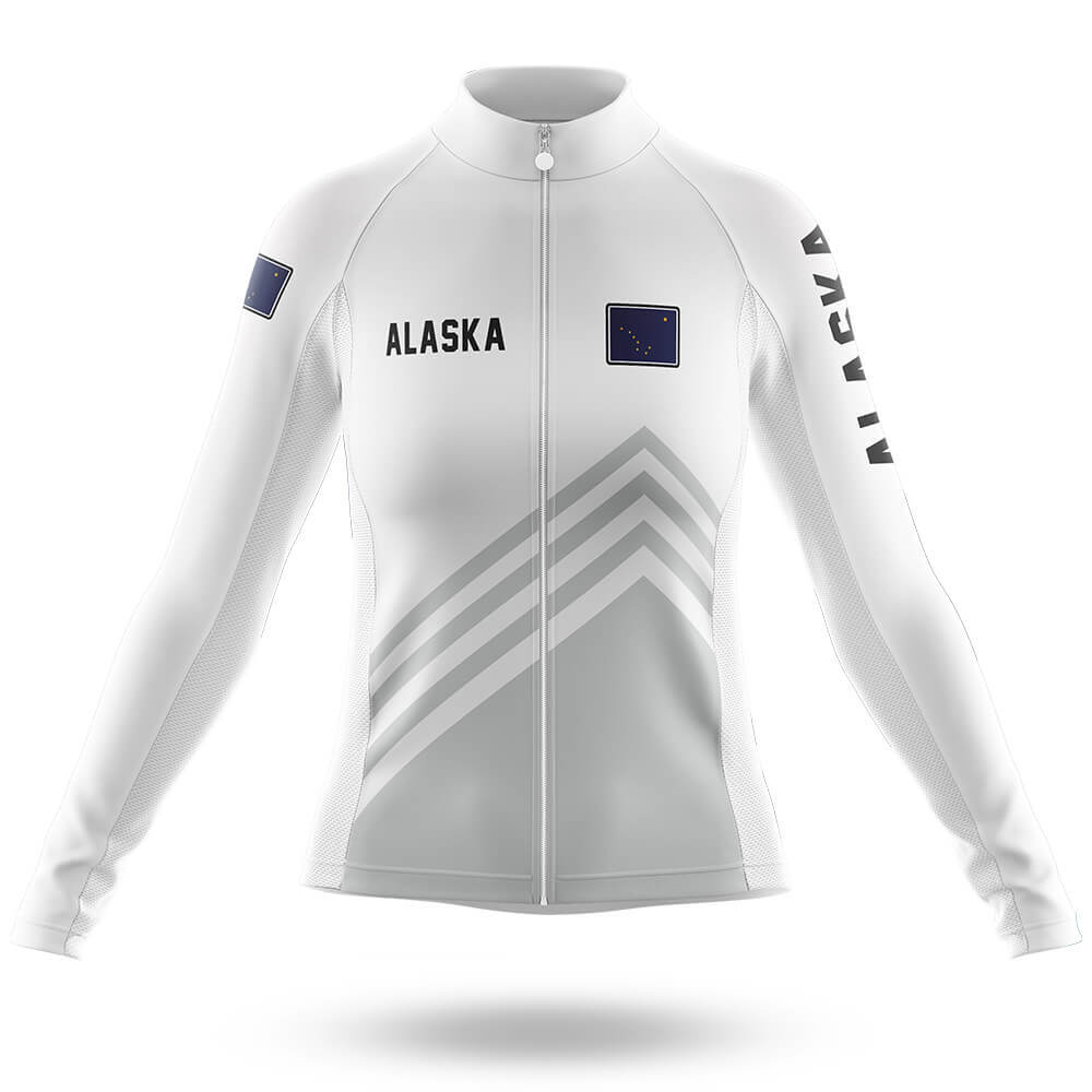 Alaska S4 White - Women - Cycling Kit-Long Sleeve Jersey-Global Cycling Gear