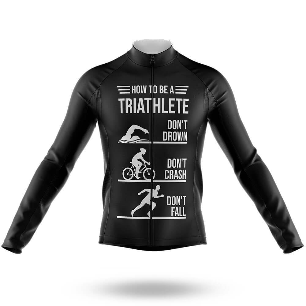 Triathlete - Men's Cycling Kit-Long Sleeve Jersey-Global Cycling Gear