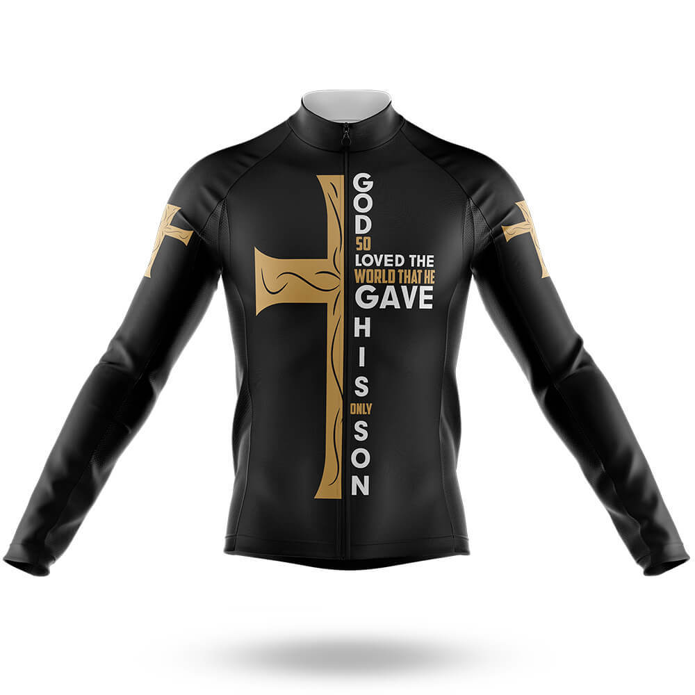 Christian Cross Bible - Men's Cycling Kit-Long Sleeve Jersey-Global Cycling Gear