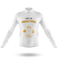 Brewtiful - White - Men's Cycling Kit-Long Sleeve Jersey-Global Cycling Gear