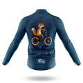 Fox On Bicycle - Men's Cycling Kit-Full Set-Global Cycling Gear